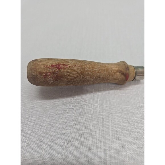 Vintage Expandable Triple 3 Blade Spatula Stainless Steel Wood Handle 12" USA - Picture 3 of 12